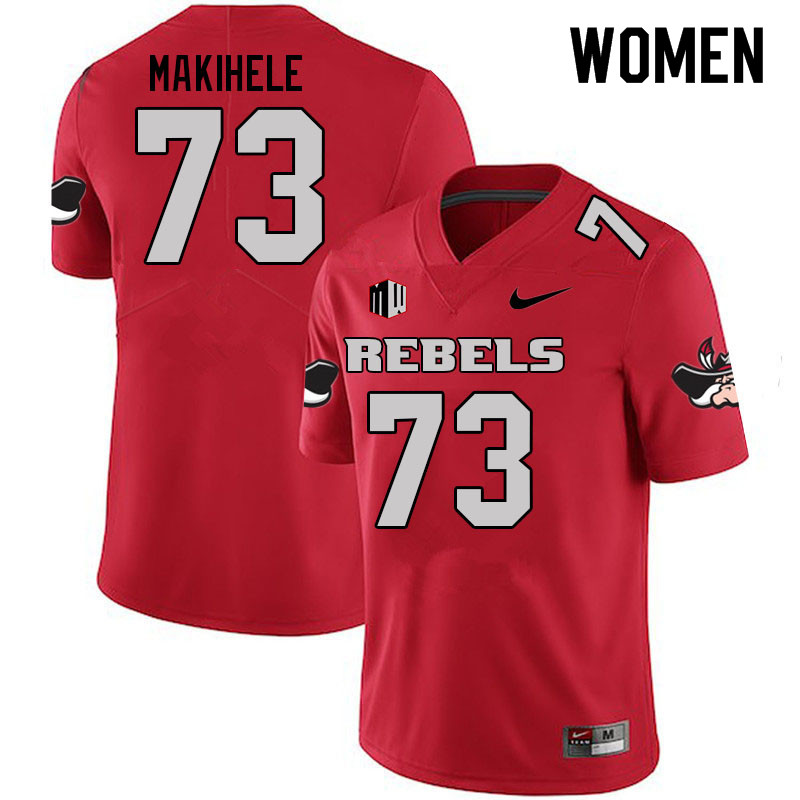 Women #73 Alani Makihele UNLV Rebels College Football Jerseys Sale-Scarlet - Click Image to Close